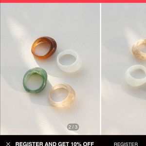 Resin Rings SZ 7.5 /8